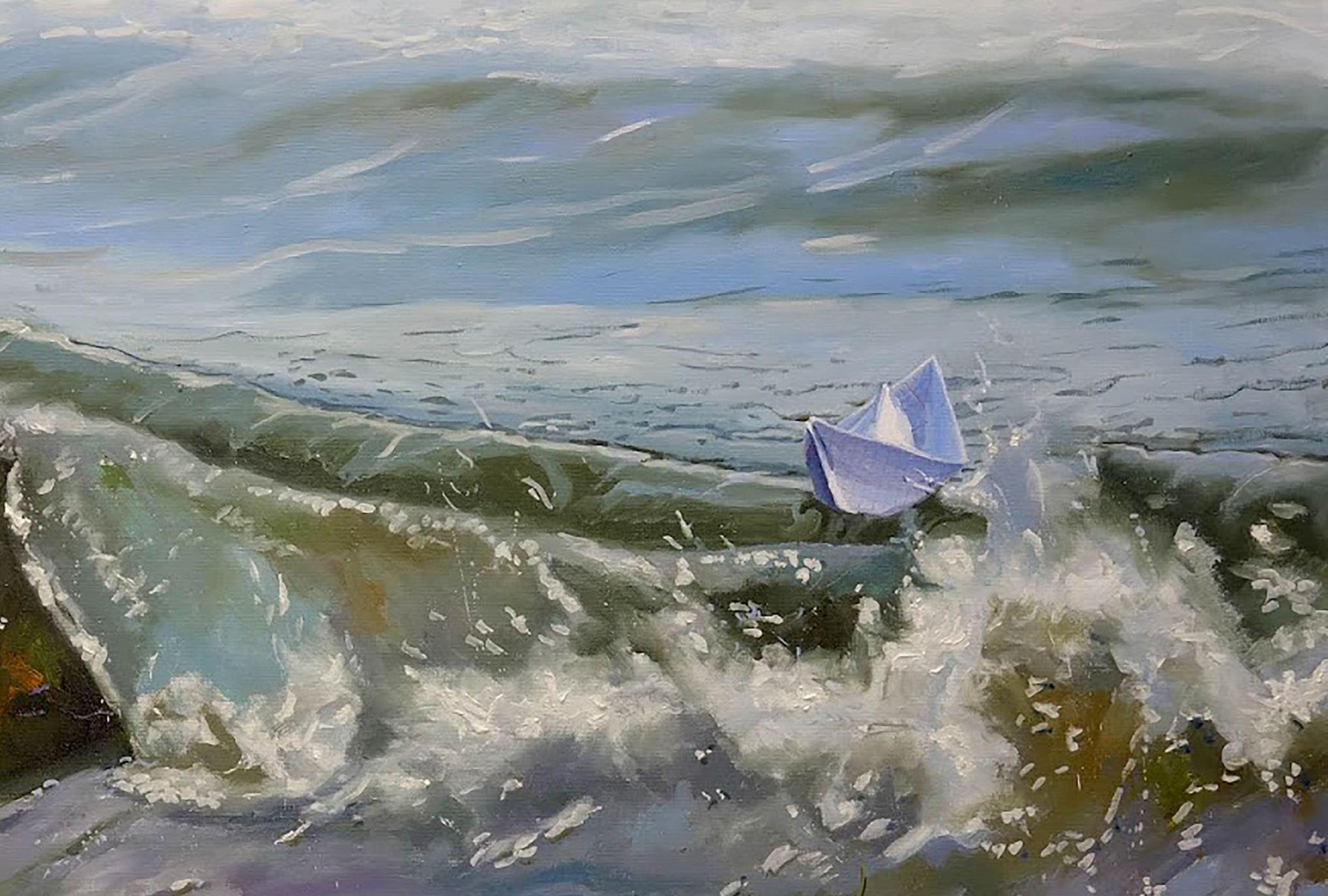 Künstler: Warwarow Anatoli Viktorowitsch
Titel: Die Arche,
Größe: 31,5 x 45,5 Zoll, (80x115 cm)
Medium: Öl auf Leinwand
Handbemalt, original, einzigartig.

Dieses Ölgemälde mit dem Titel 