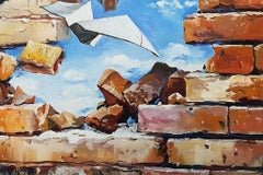 The Wall, Original oil Painting, One of a Kind