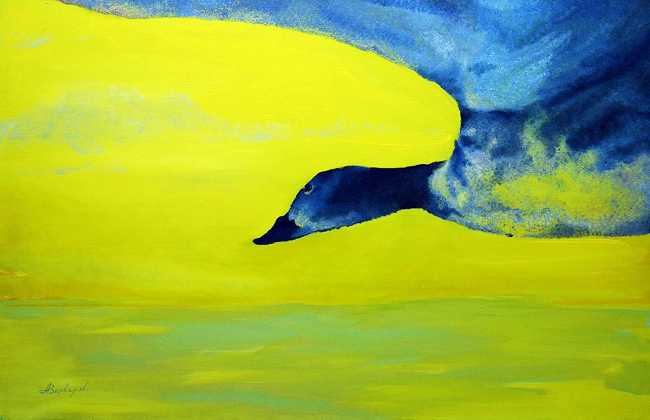 Under the Wing,  Contemporary art, Original oil Painting, One of a Kind