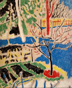 Jardín y Paisaje de mediados de siglo de inspiración fauvista y colorista.