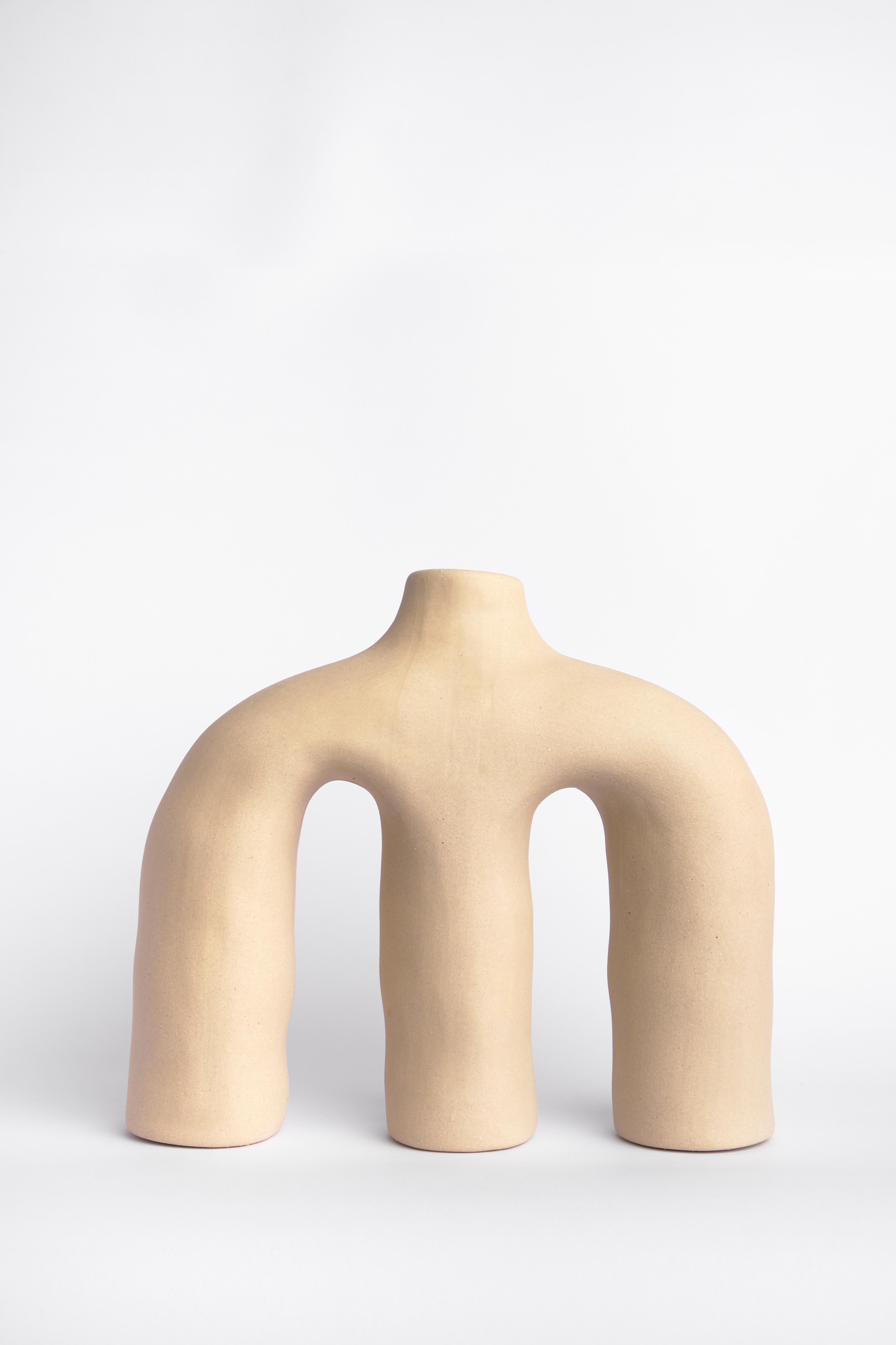 Mexican Anatomía Sutil Ceramic Sculptural Vase For Sale