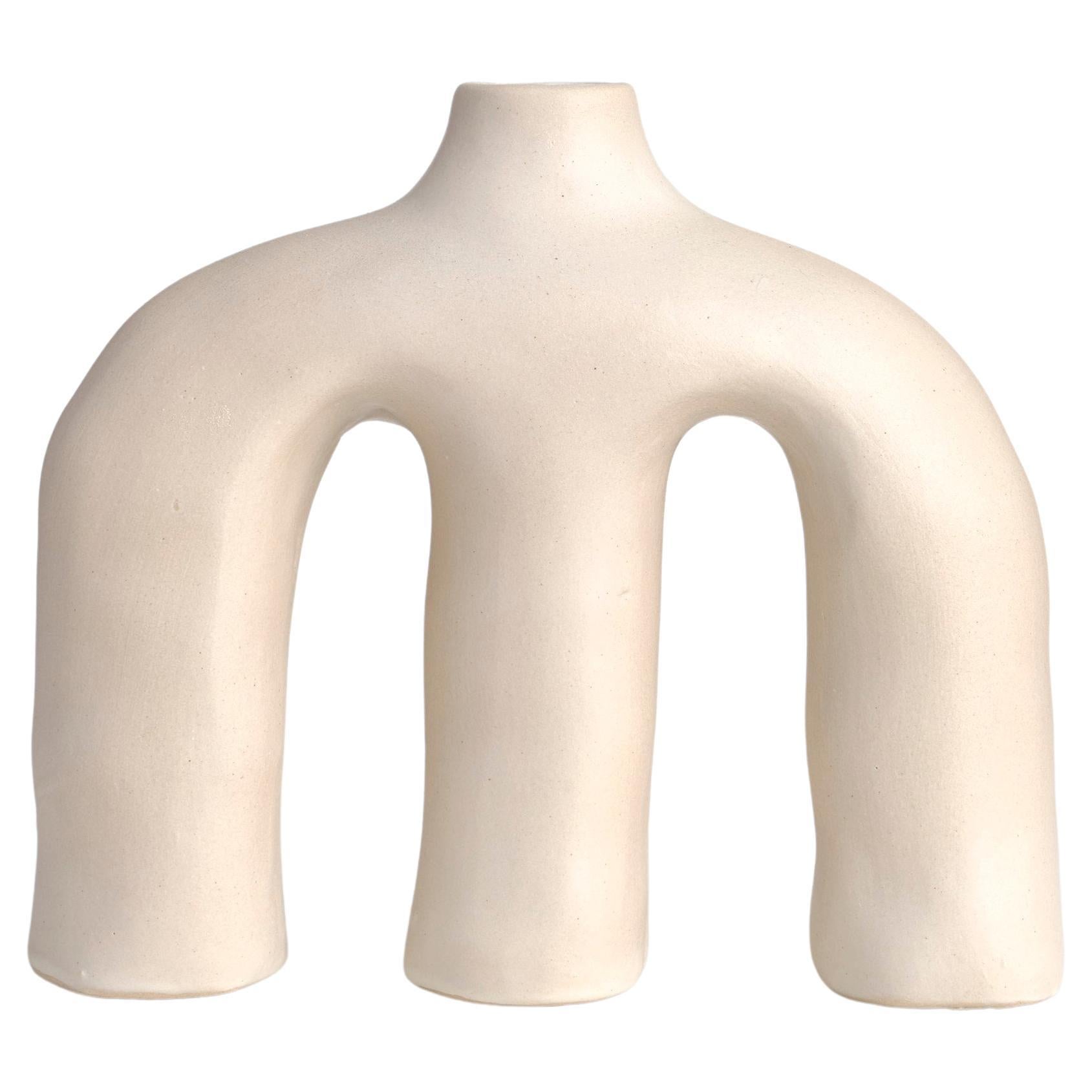 Skulpturale Keramikvase Anatomía Sutil im Angebot