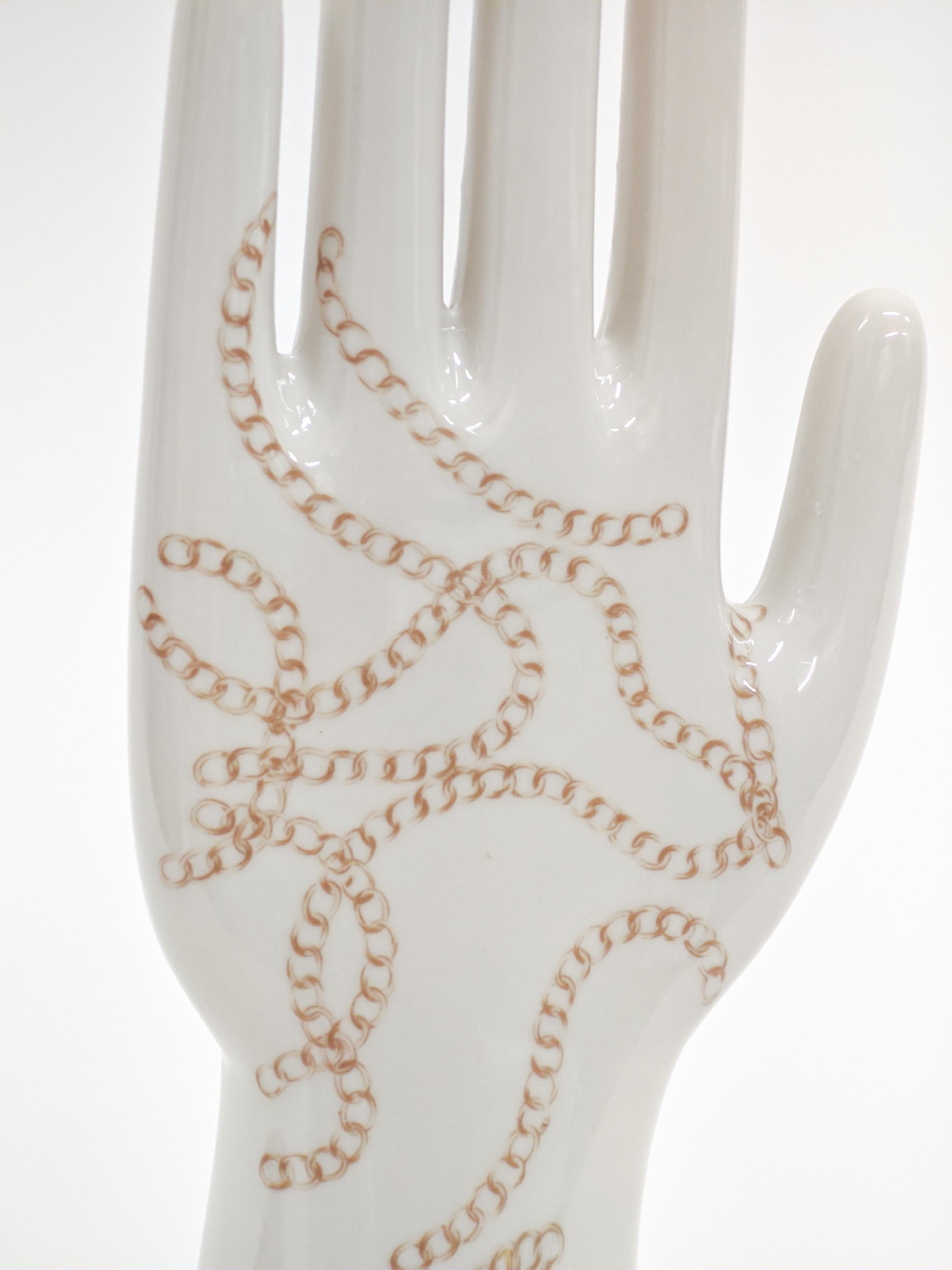 Anatomica, Porzellan von Hand mit Kettendekoration von Vito Nesta im Zustand „Neu“ im Angebot in Milano, Lombardia