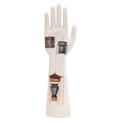 Anatomica, Porcelain Hand with Chinese Lanterns Decoration by Vito Nesta