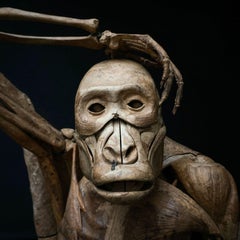 Modelo anatómico de gorila del Dr. Louis Auzoux y folleto manuscrito exclusivo