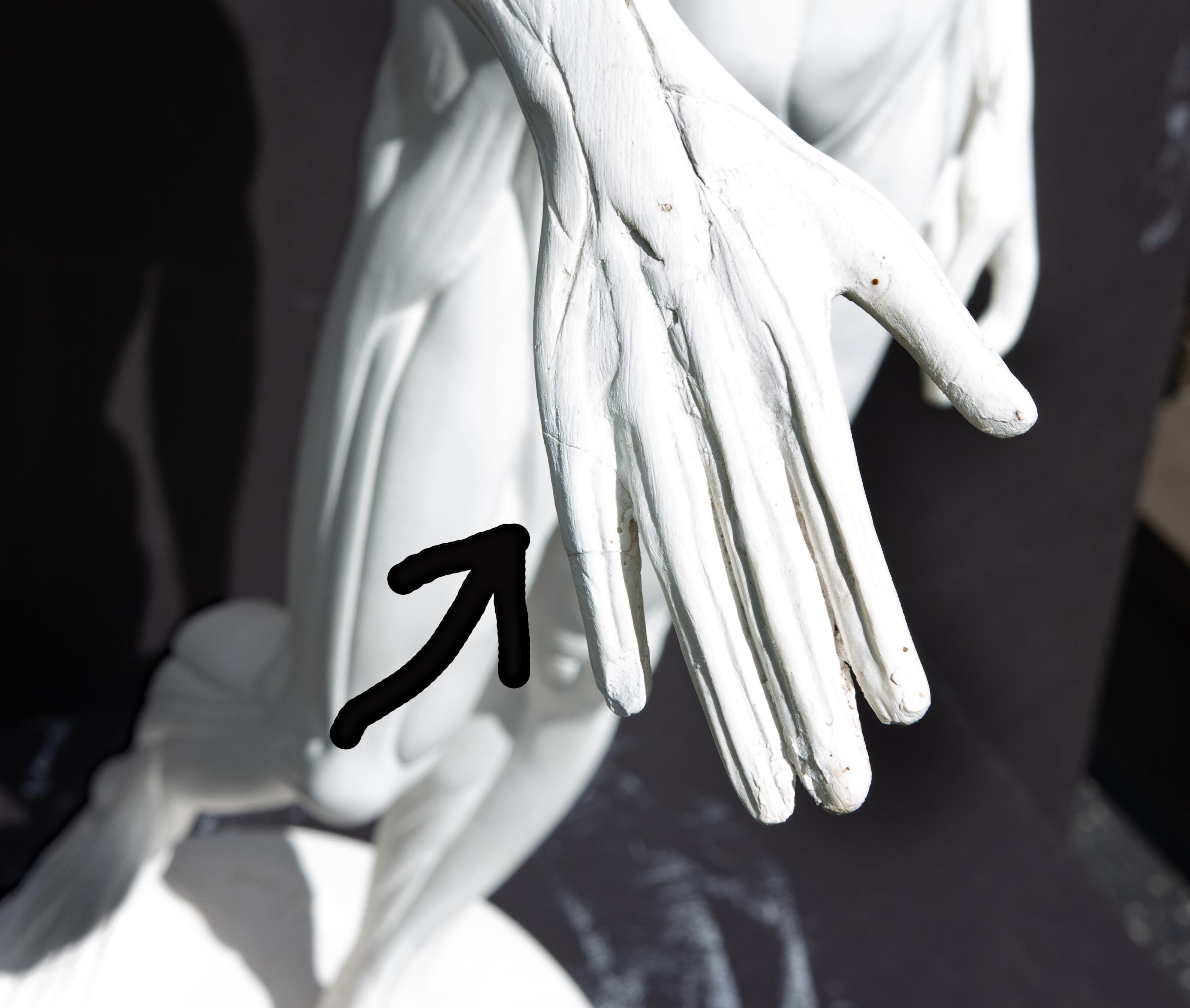 Anatomische Skulptur eines männlichen Aktes 