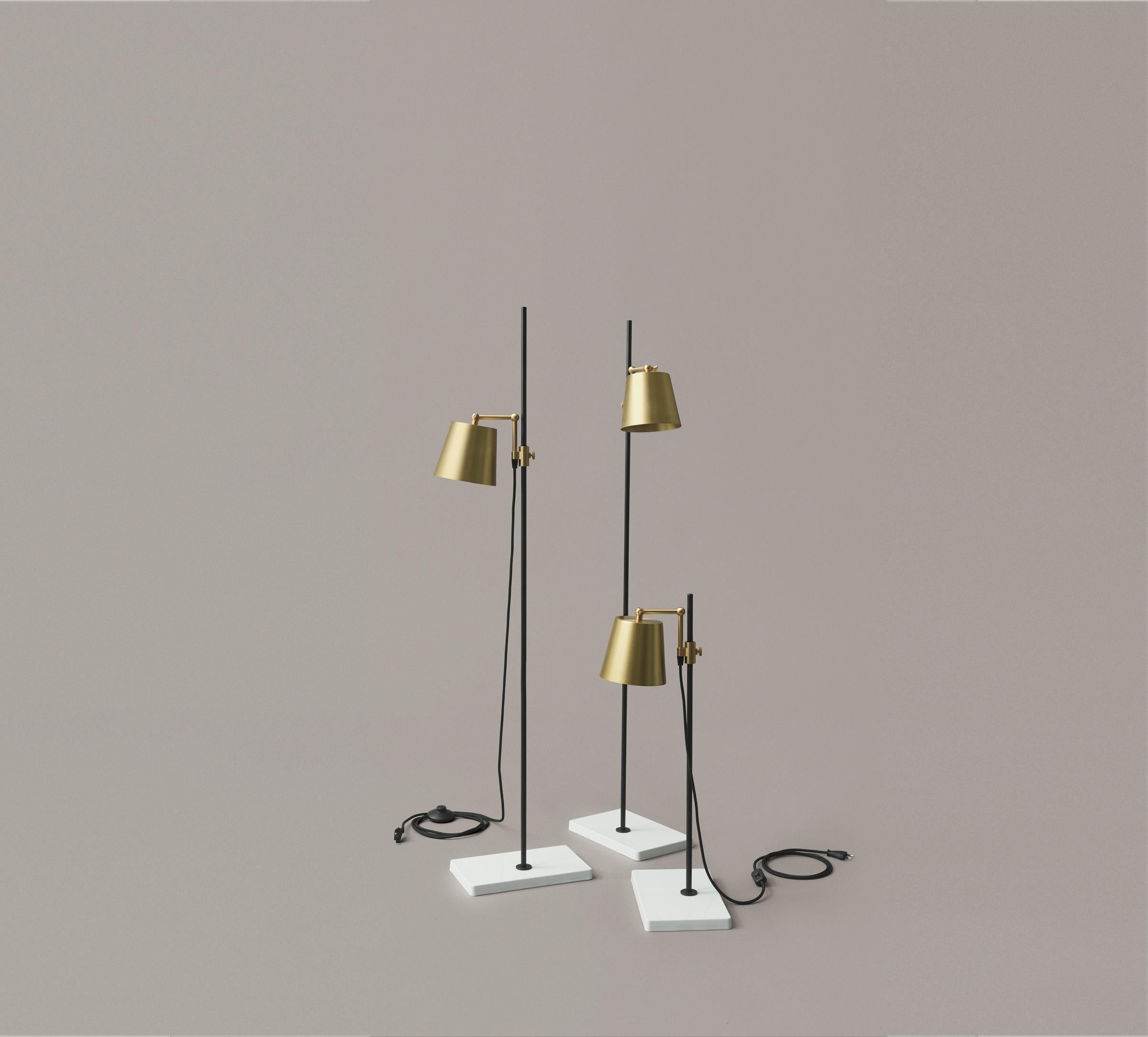 Contemporary Anatomy Design 'Lab Light Floor' Brass by Karakter