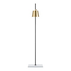 Anatomy Design 'Lab Light Floor' Brass, Porcelain and Steel Floor Lamp