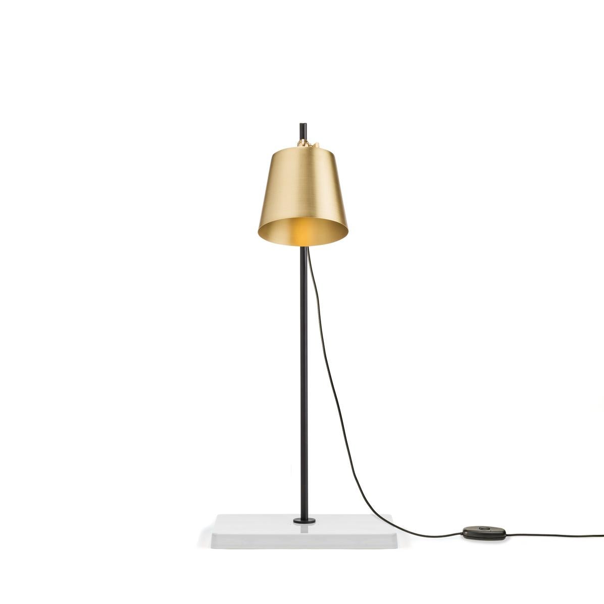 Mid-Century Modern Anatomy Design 'Lab Light Table' Brass, Porcelain and Steel Lamp by Karakter