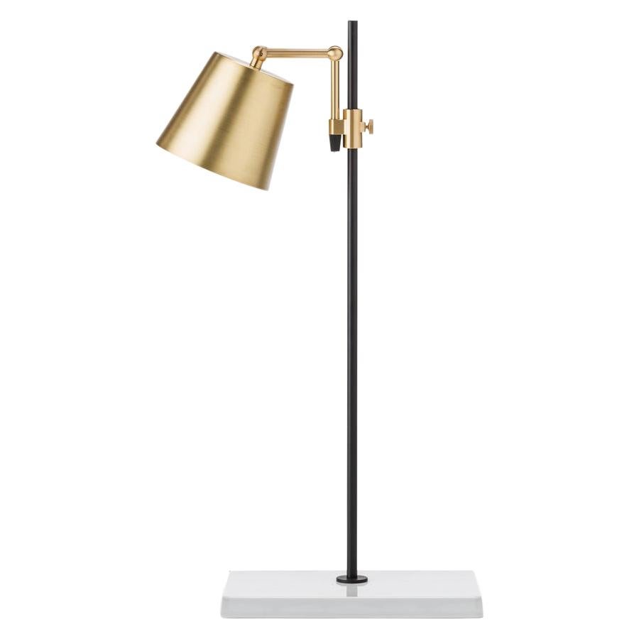 Anatomy Design 'Lab Light Table' Brass, Porcelain and Steel Table Lamp