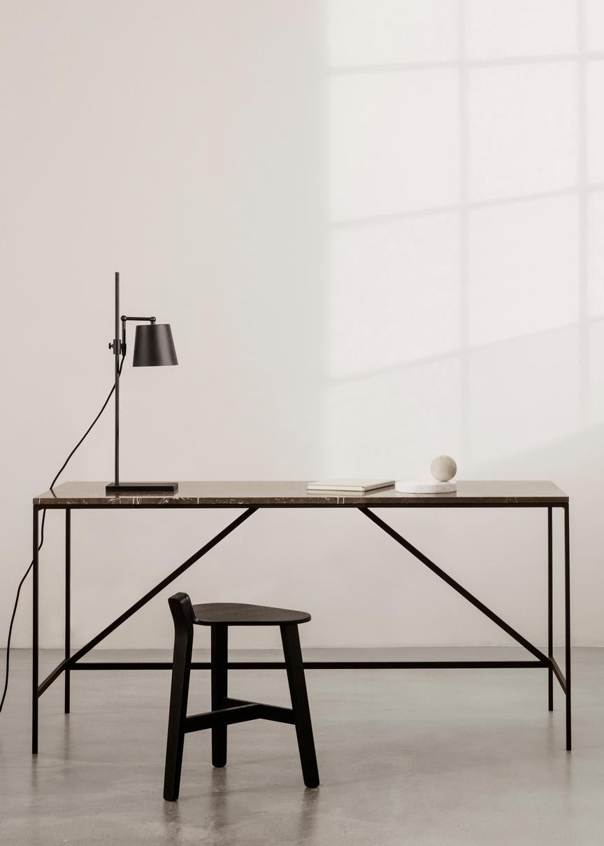 Mid-Century Modern Anatomy Design 'Steel Lab Light Table' Aluminium and Steel Table Lamp For Sale