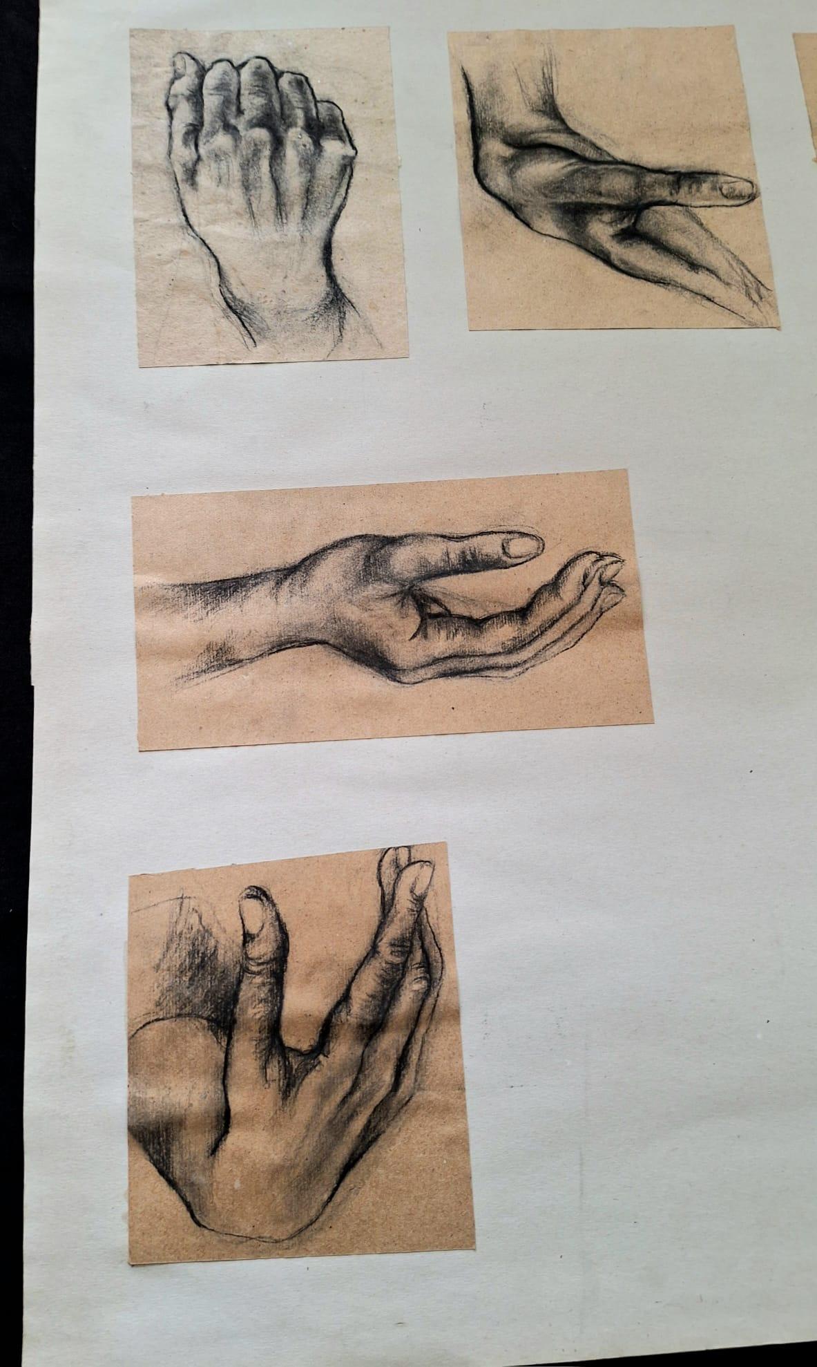 Mid-Century Modern Dessin de la main dans le style de Mano del Pache en vente