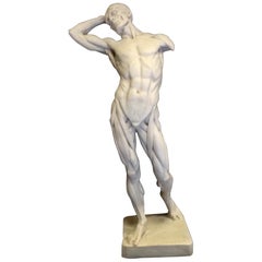 Anatomy of a Man Marble Sculpture, 20th Century