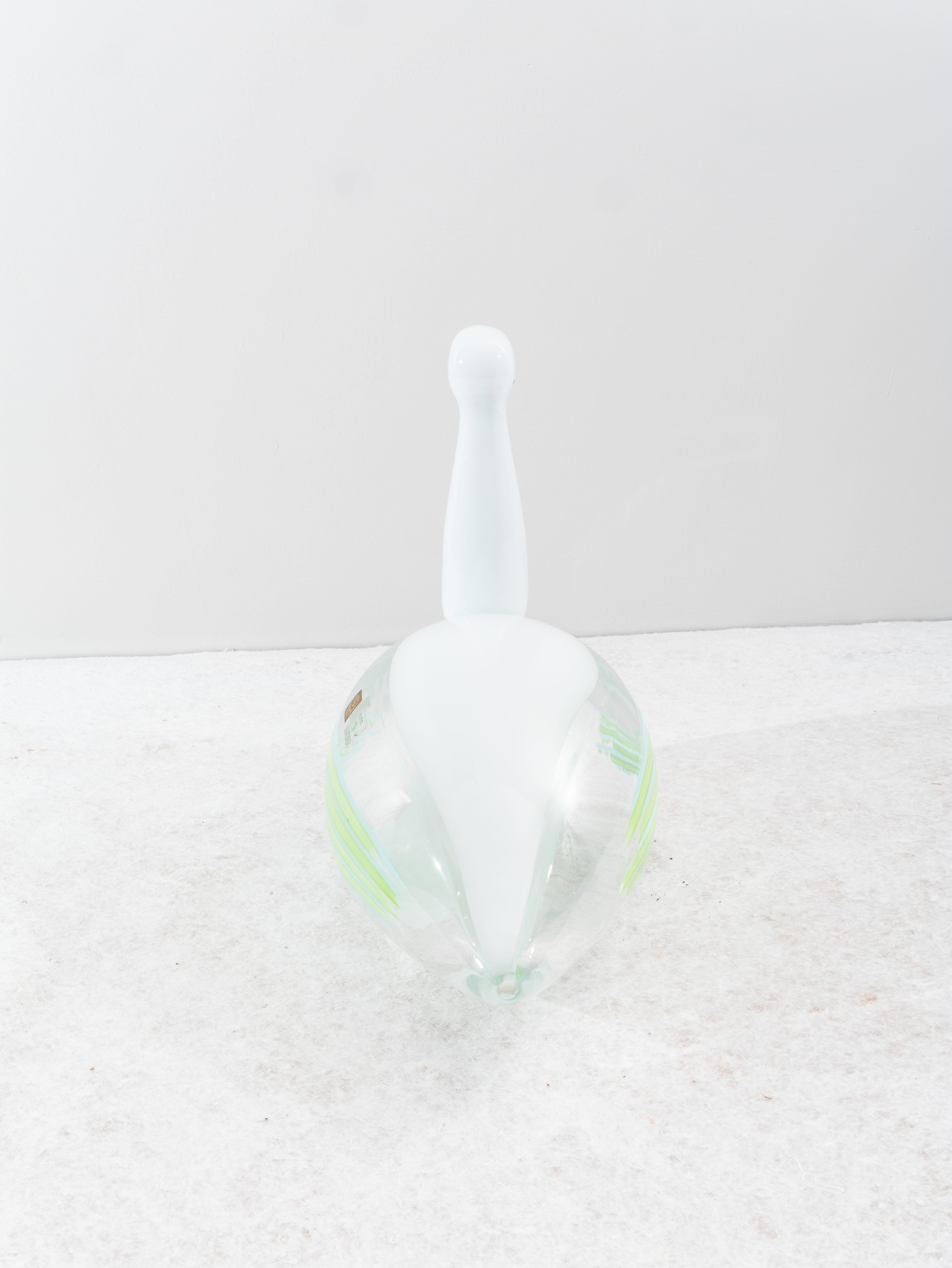 Anatra in vetro di Murano di Licio Zanetti, Anni '80 In condizioni buone in vendita a Bastia Umbra, IT