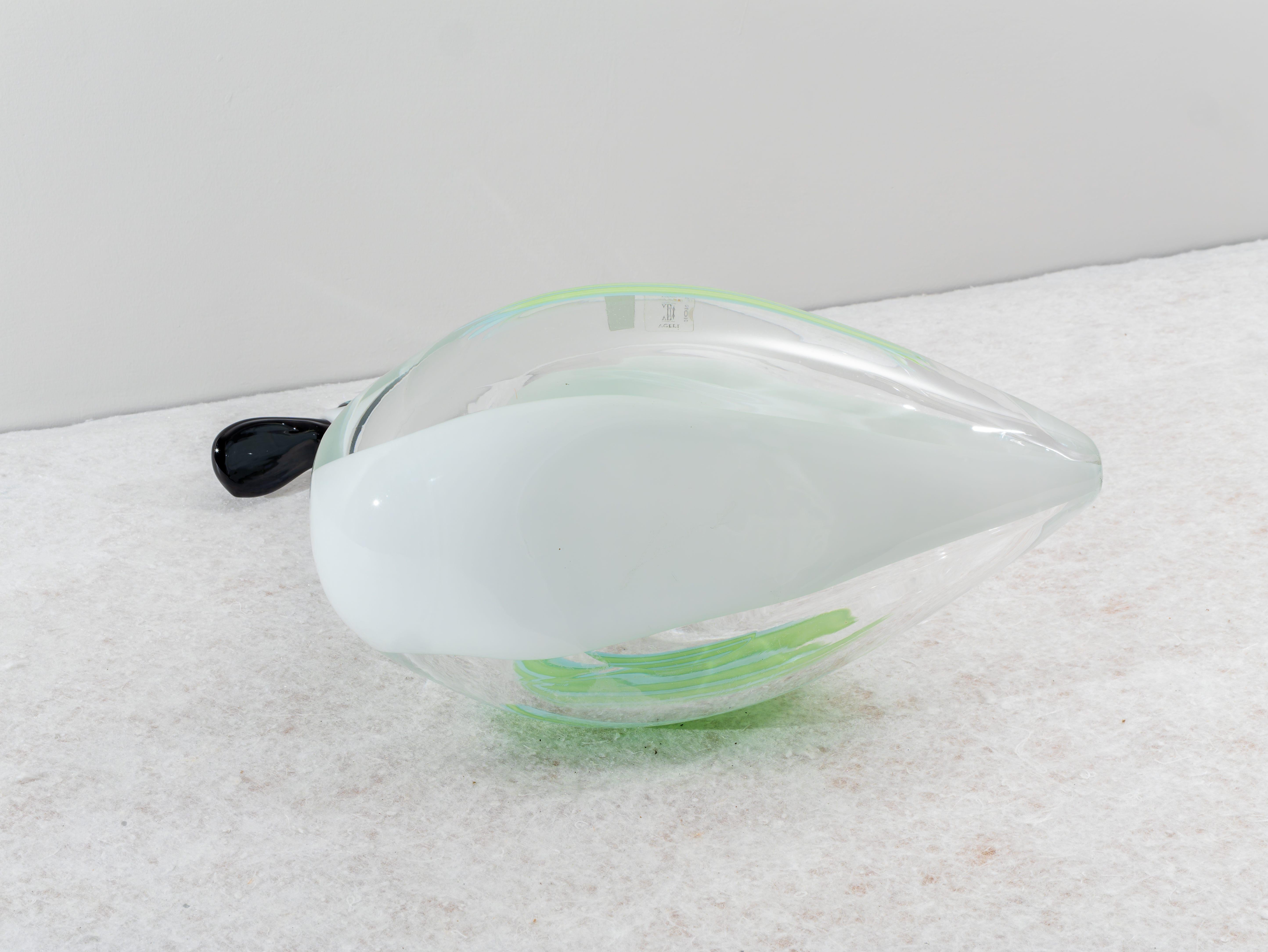 Fine XX secolo Anatra in vetro di Murano di Licio Zanetti, Anni '80 in vendita