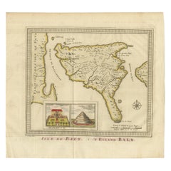 Antike Karte der Insel Bali von Van Schley '1755'
