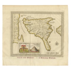 Anbtique Map of the Island of Bali by Van Schley '1755'