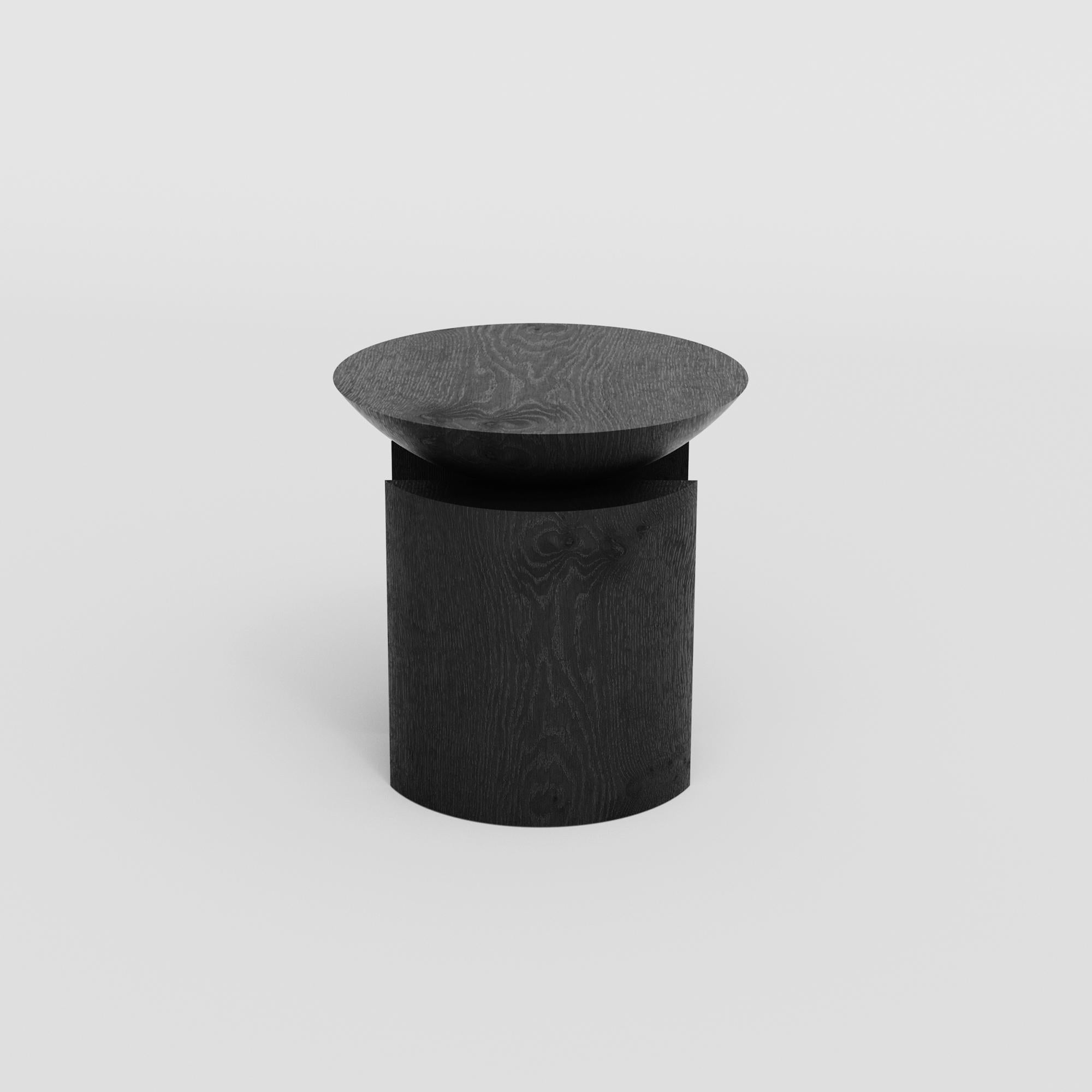 Hand-Crafted Anca Alta Sculptural Side Table/Stool Tropical Hardwood by Pedro Paulo Venzon