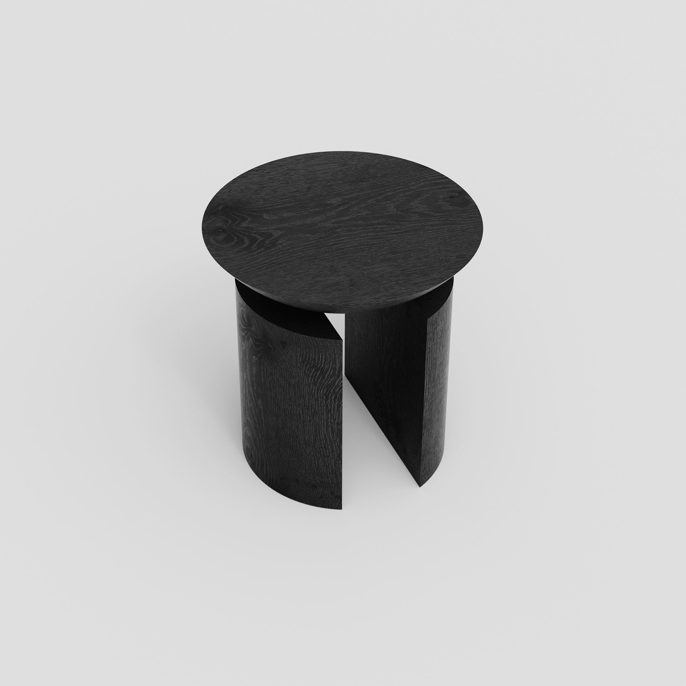 Minimalist Anca Sculptural Side Table or Stool in Tropical Hardwood by Pedro Paulo Venzon