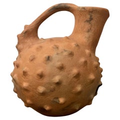 Ancestral Terracotta Vase with Spikes
