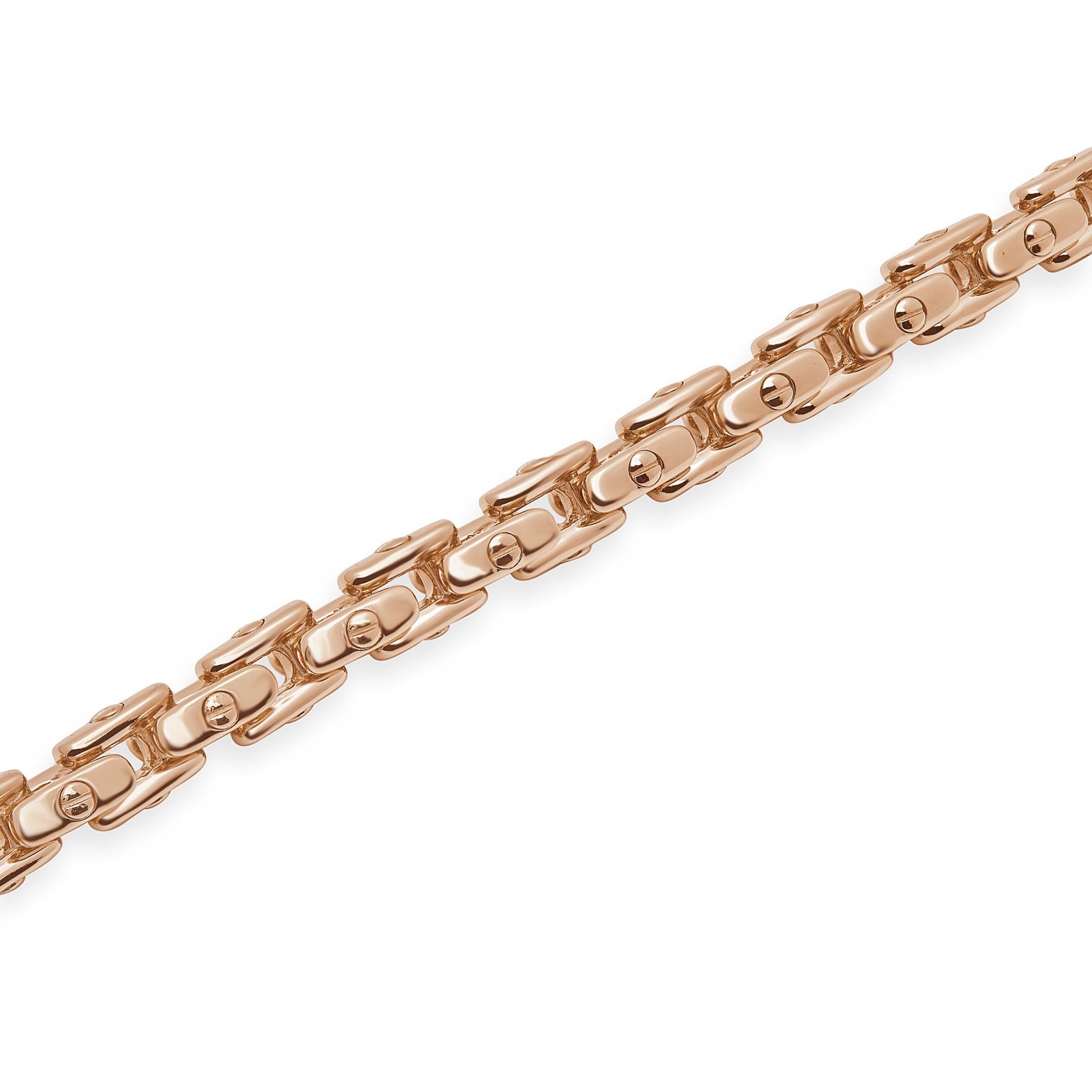 Contemporaneo Bracciale con ancora in oro rosa in vendita