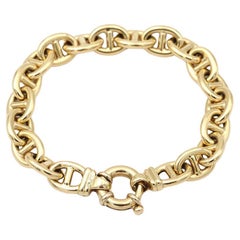 Anchor chain bracelet in 18k hollow gold, Pre-owned chain bracelet