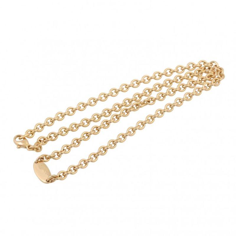 Modern Anchor Chain with an Oval Engraving Plate For Sale