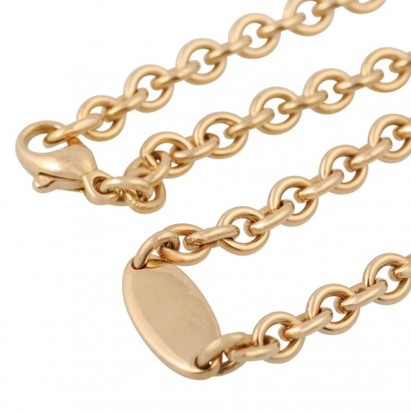 Anchor Chain with an Oval Engraving Plate In Excellent Condition For Sale In Stuttgart, BW