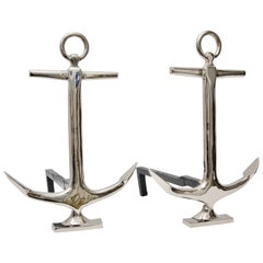 Anchor Form Fireplace Andirons