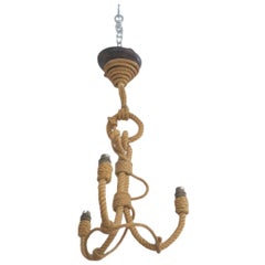Anchor Form Rope Chandelier by Audoux & Minet