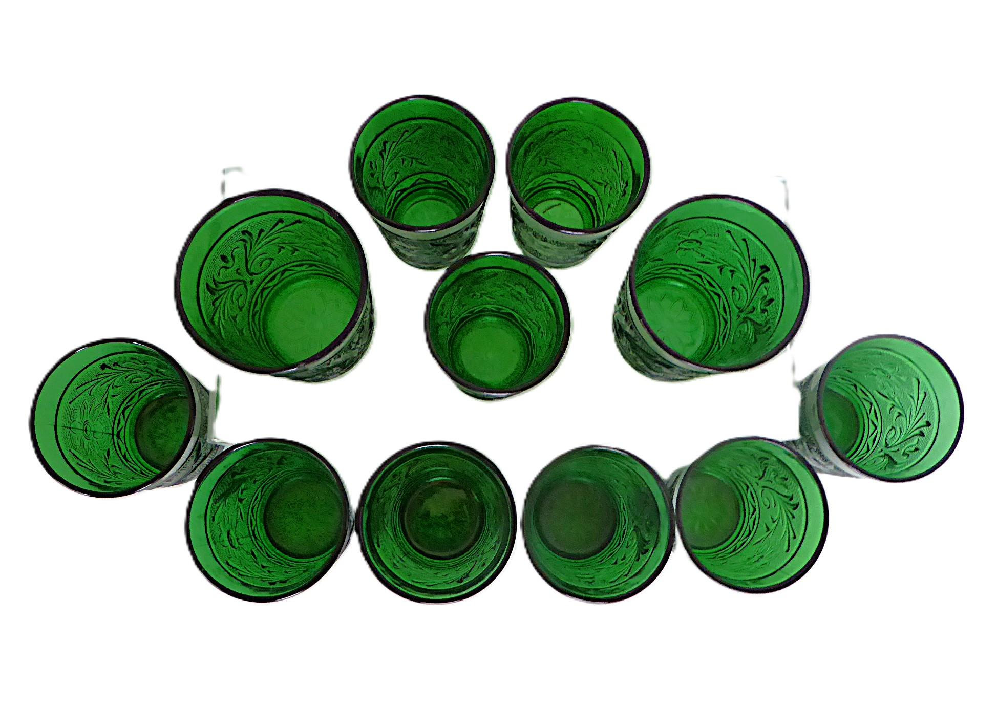 Anchor Hocking Verre à dépression Sandwich Patt. Greene & Greene 1950 - 23 pièces en vente 5
