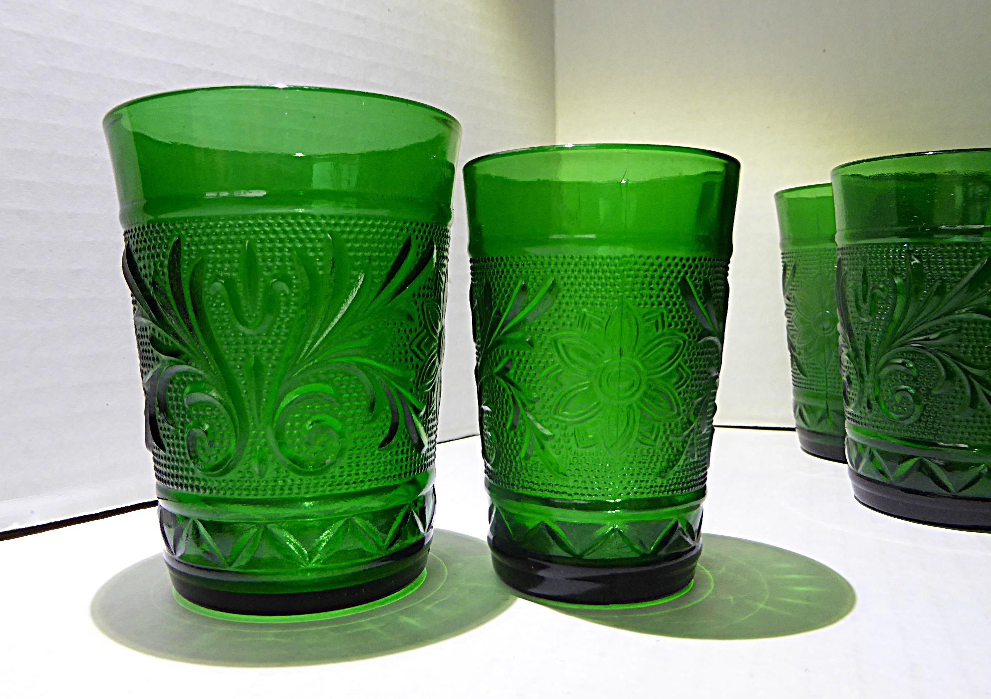 Anchor Hocking Verre à dépression Sandwich Patt. Greene & Greene 1950 - 23 pièces en vente 3