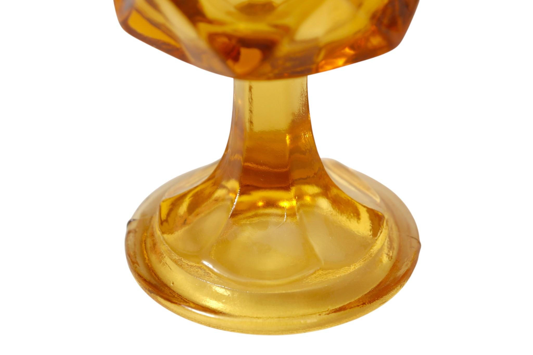 Anchor Hocking Fairfield Amber Glasses, Set of 8 For Sale 2