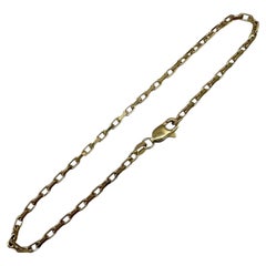 Anchor Link Bracelet 14kt Yellow Gold 7.5in 2mm 3.6g Solid New