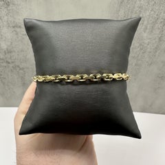 Anchor Link Bracelet 14kt Yellow Gold 8in 3.6mm 13g Solid New