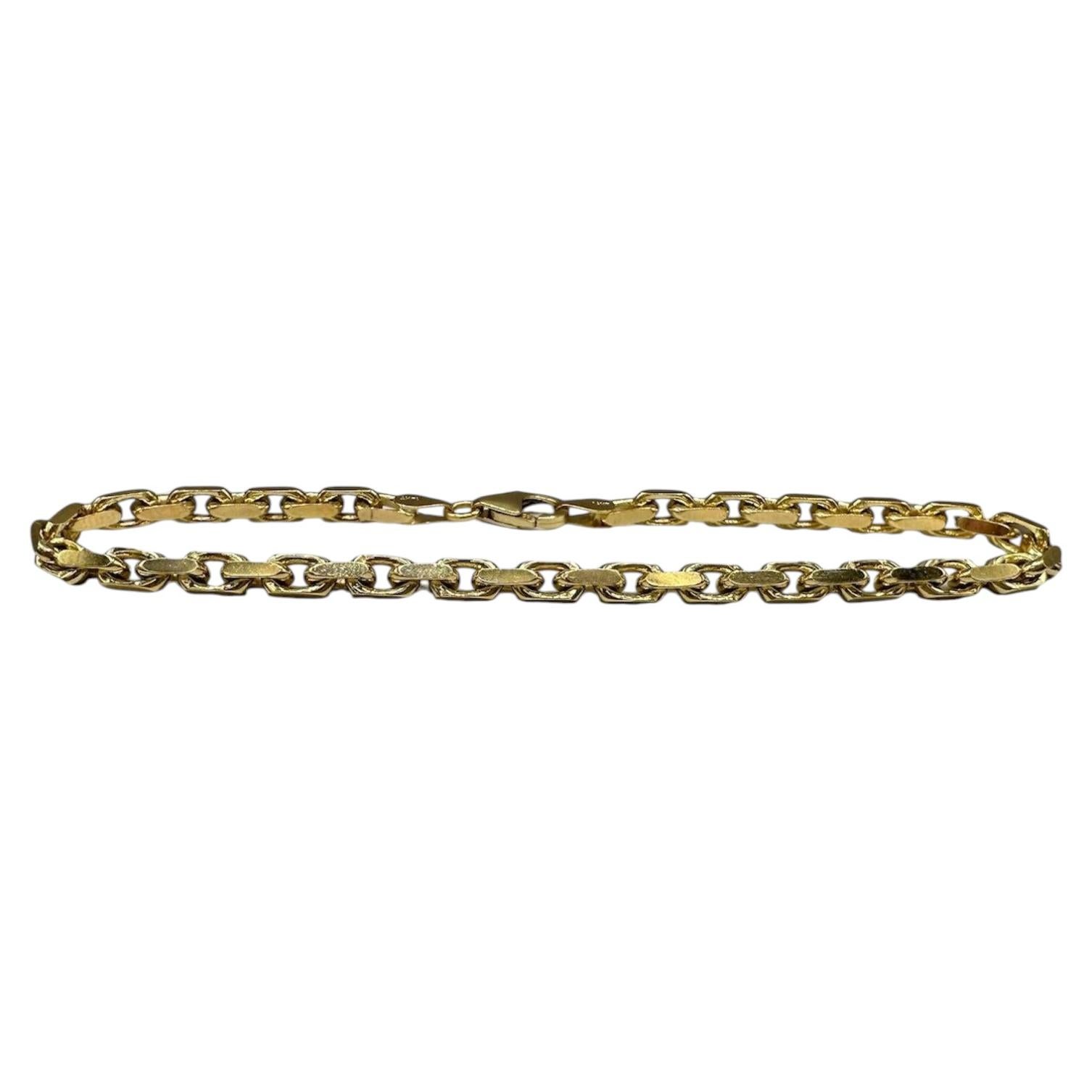 Anchor Link Bracelet 14kt Yellow Gold 8in 3.6mm 13g Solid New