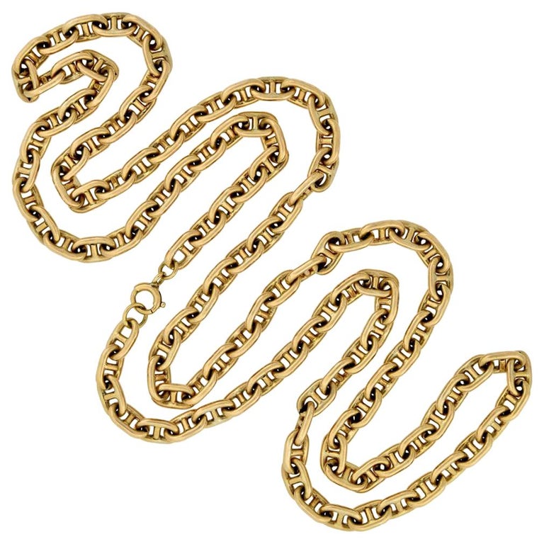 Anchor Link Chain Necklace For Sale at 1stDibs anchor link necklace