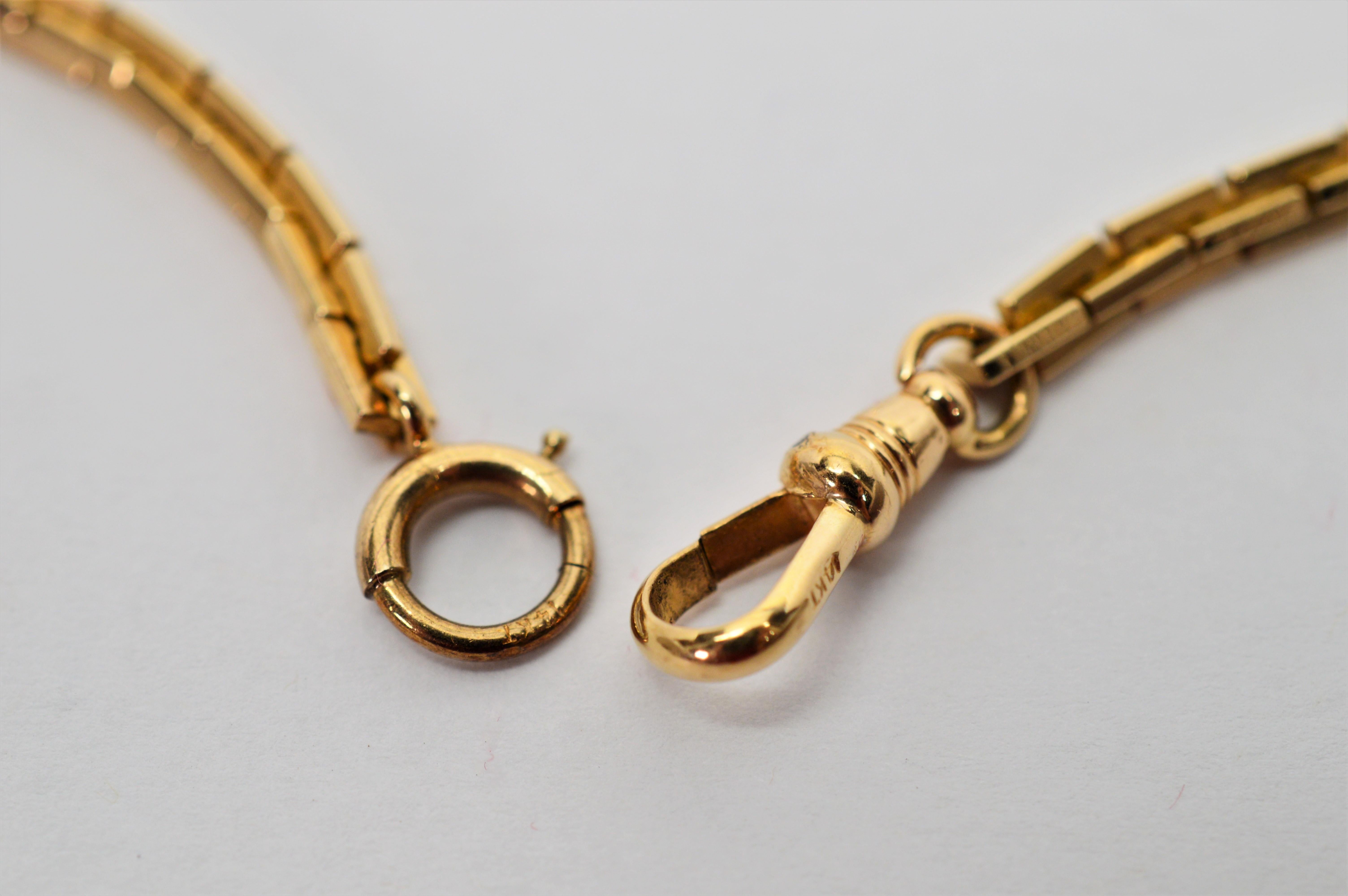 simmons gold pocket watch chain