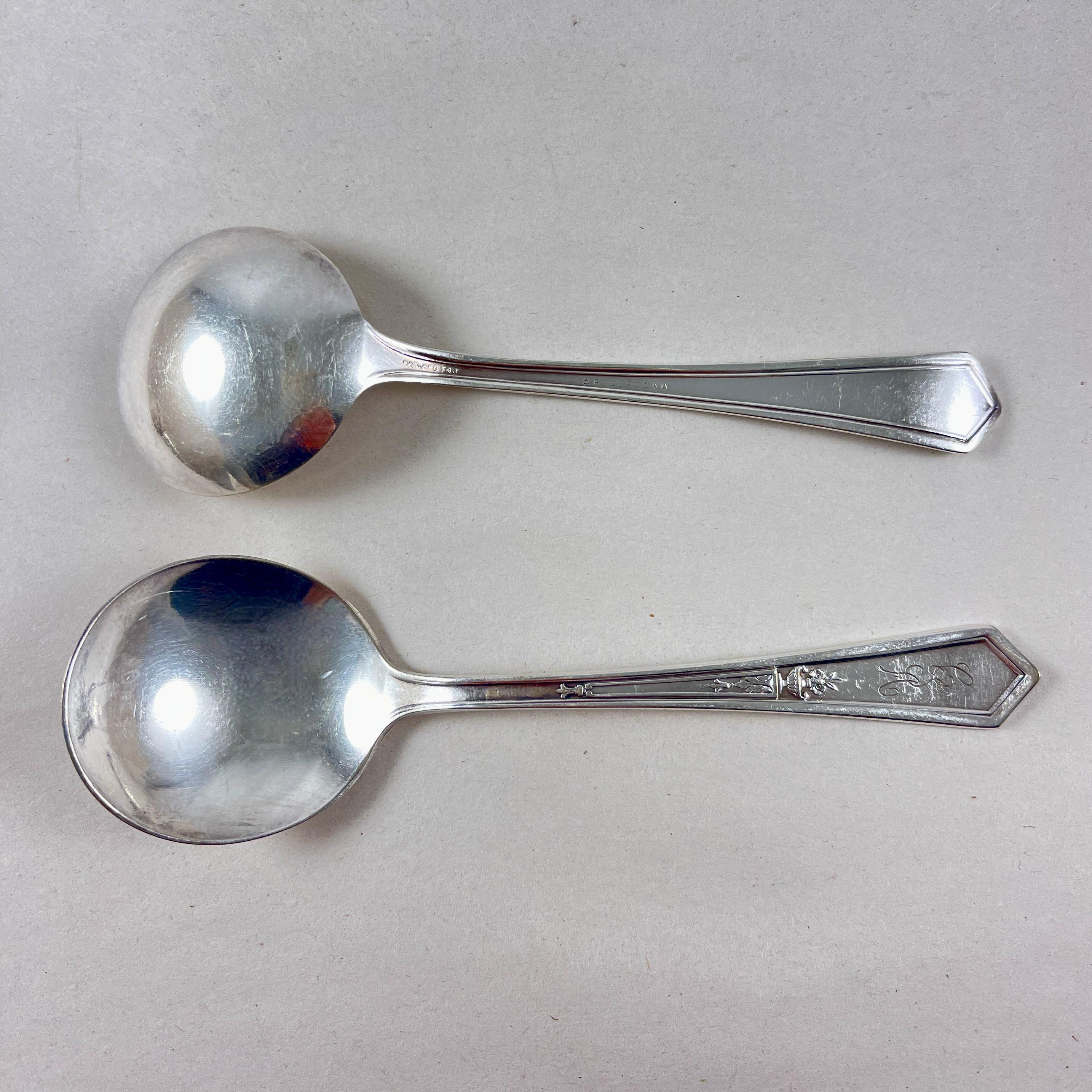 Anchor Rogers Estate Cucharas soperas de plata, juego de 12 Metalistería en venta