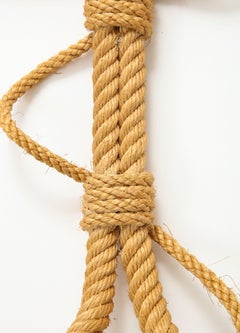 Anchor Shaped Rope Wall Light by Audoux Minnet, France, 1960's