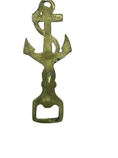 Anchor Vintage Bottle Opener Mid-Century Modern Metal Breweriana Barware