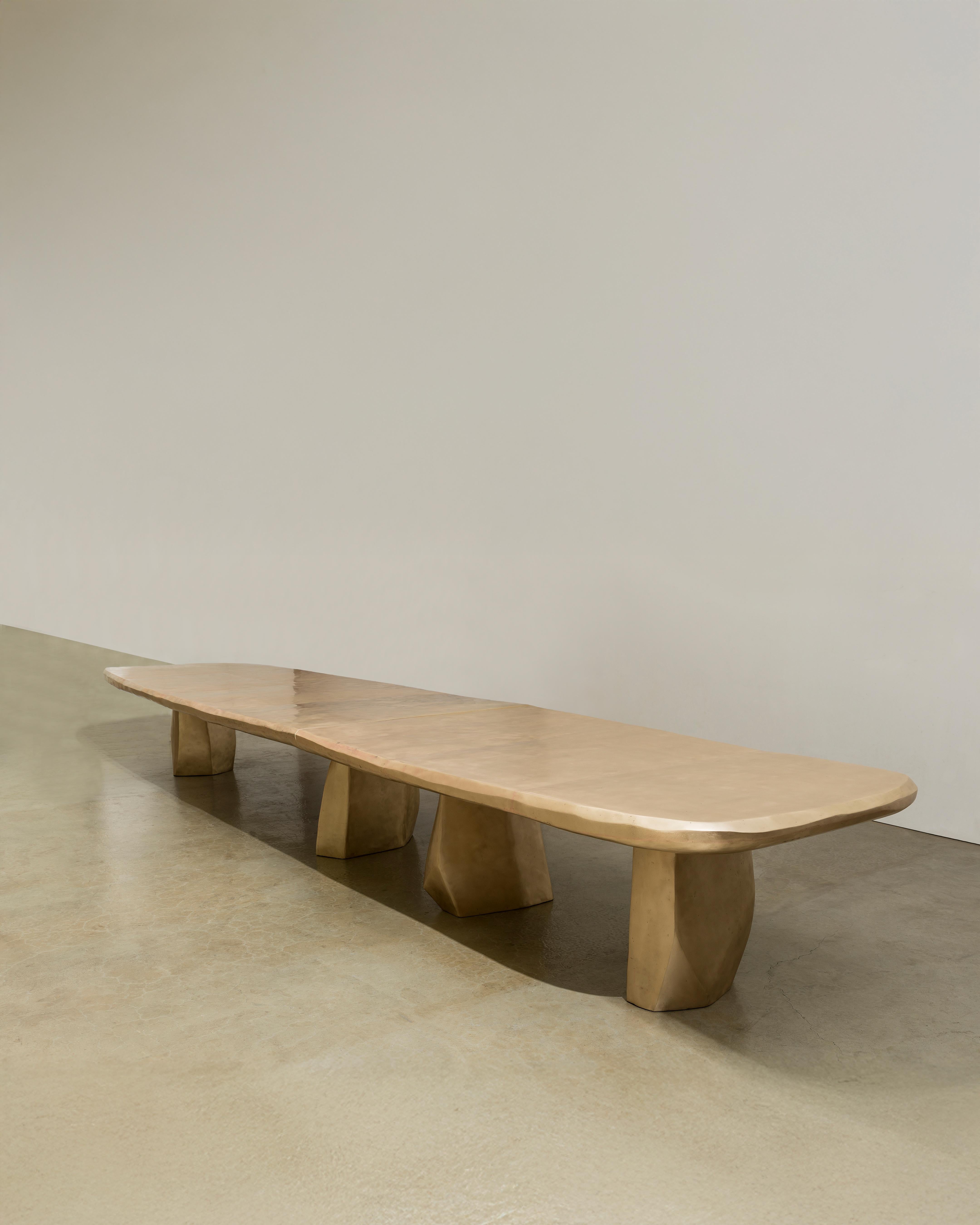 Patinated Anchored Void Dining Table by Myungtaek Jung For Sale