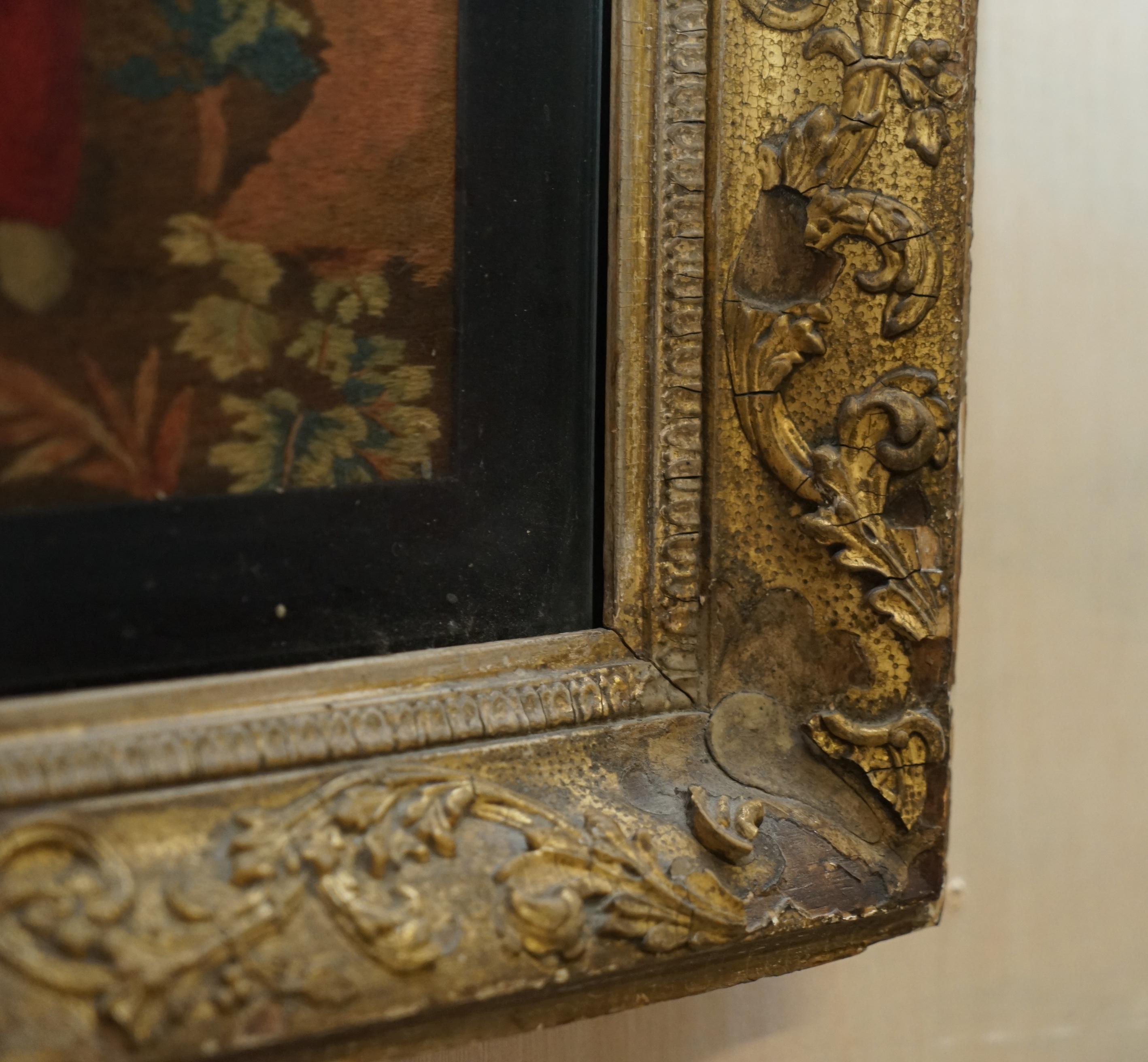 Ancienne tapisserie en soie tissée à la main du 17e au 18e siècle, datant de 300 à 400 ans See One en vente 3