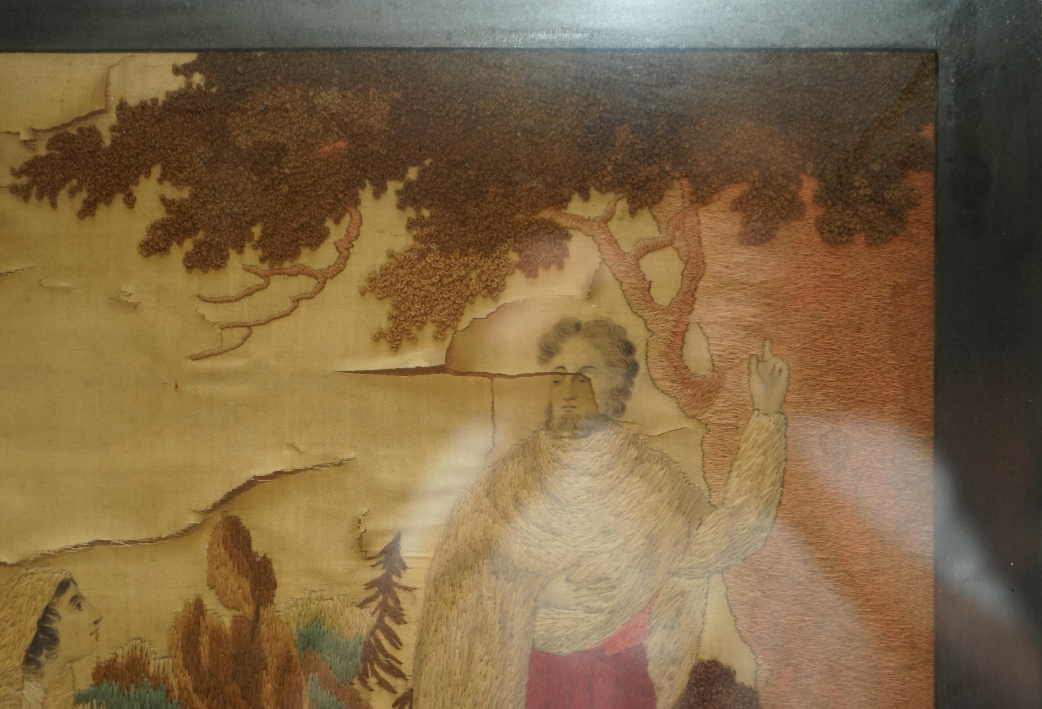 Ancienne tapisserie en soie tissée à la main du 17e au 18e siècle, datant de 300 à 400 ans See One en vente 7