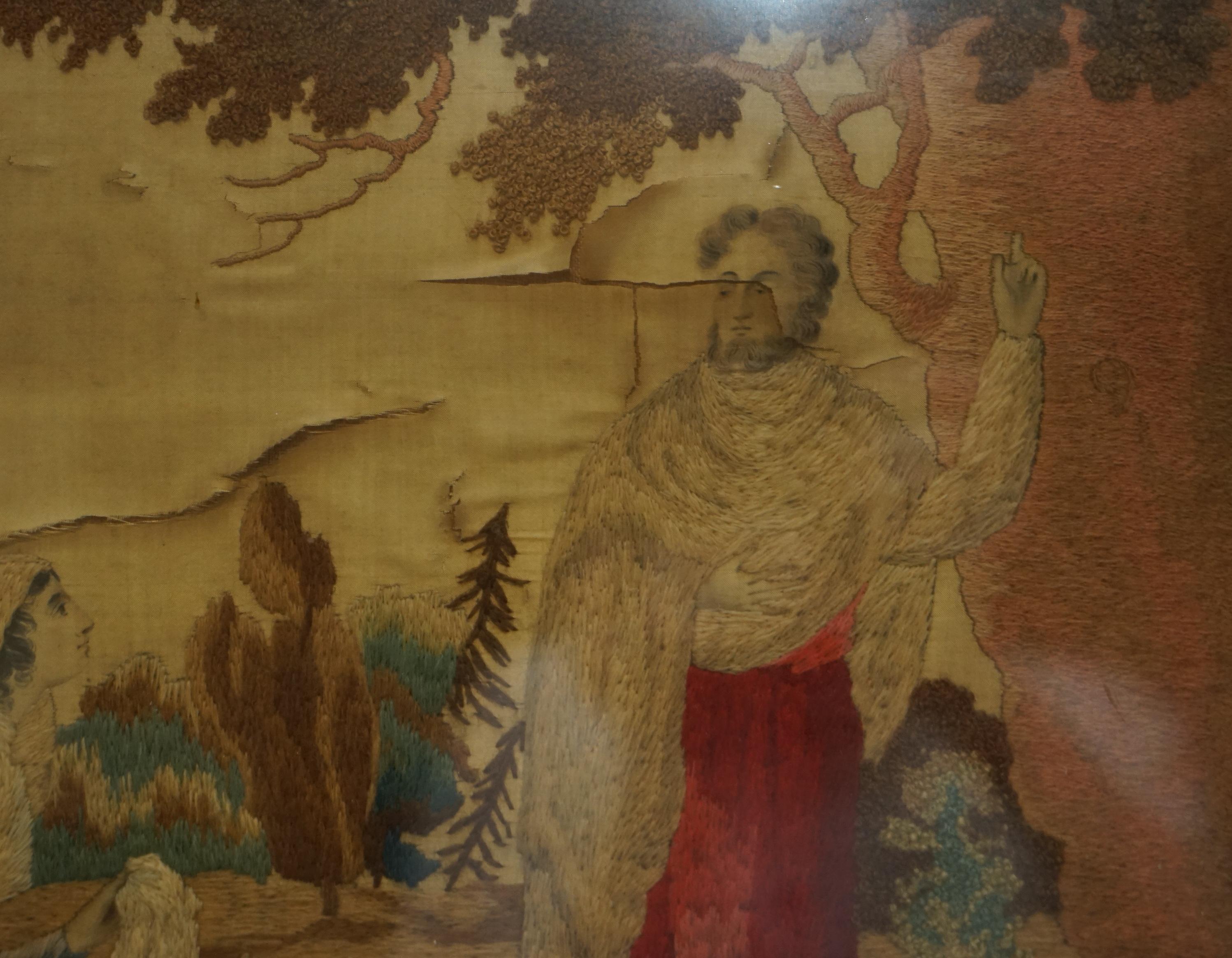 Ancienne tapisserie en soie tissée à la main du 17e au 18e siècle, datant de 300 à 400 ans See One en vente 1