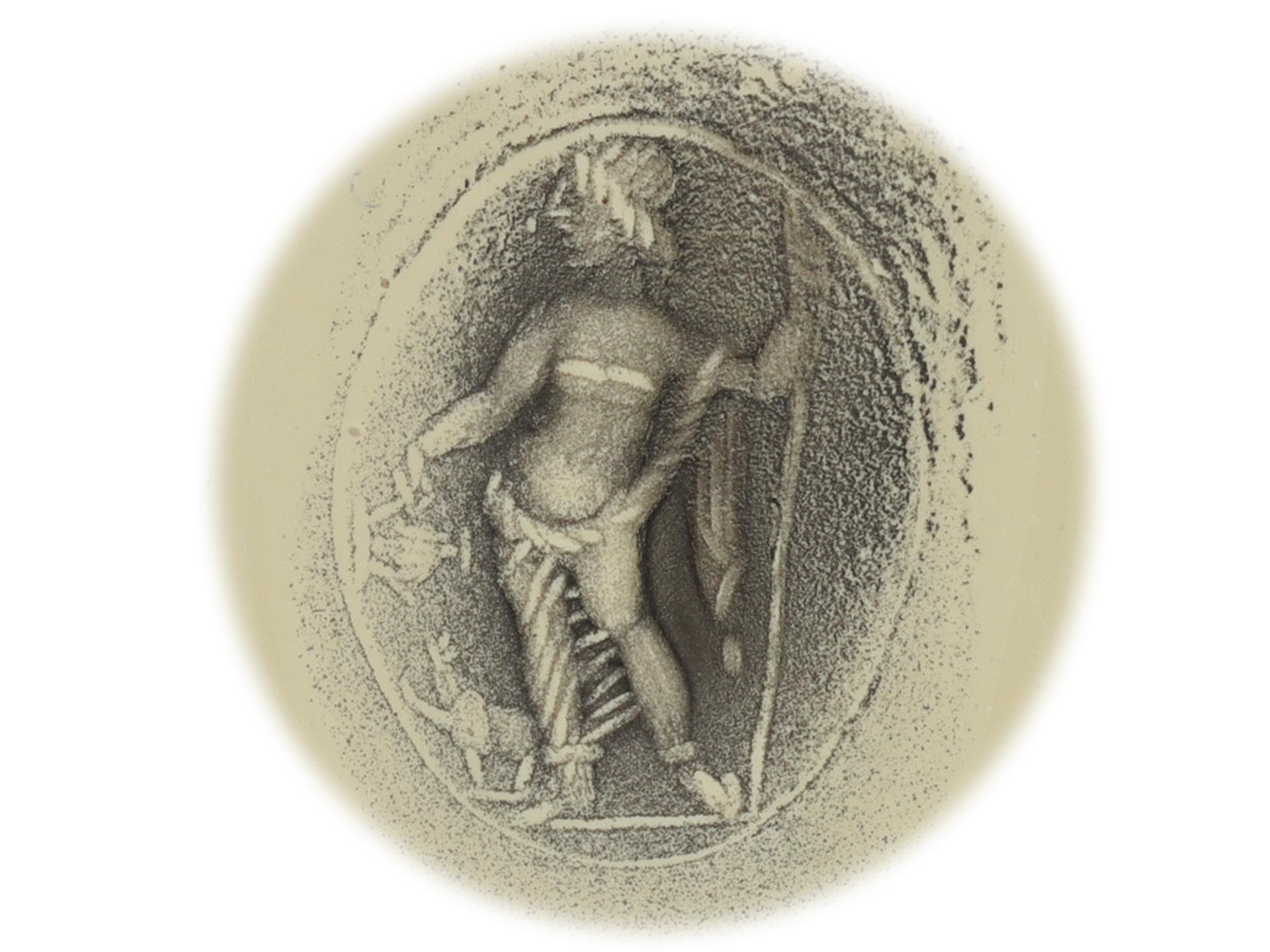 Antiker Goldring, 2. Jahrhundert n. Chr. römischer Dionysos Karneol-Intaglio   (Porträtschliff) im Angebot