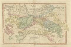 Ancient Achaia Map — Travels of Anacharsis Classical Greece, Wilkinson 1818
