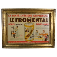 Ancienne carte publicitaire pour Le Fromental Bébés Maman Bouillie - 1Y136
