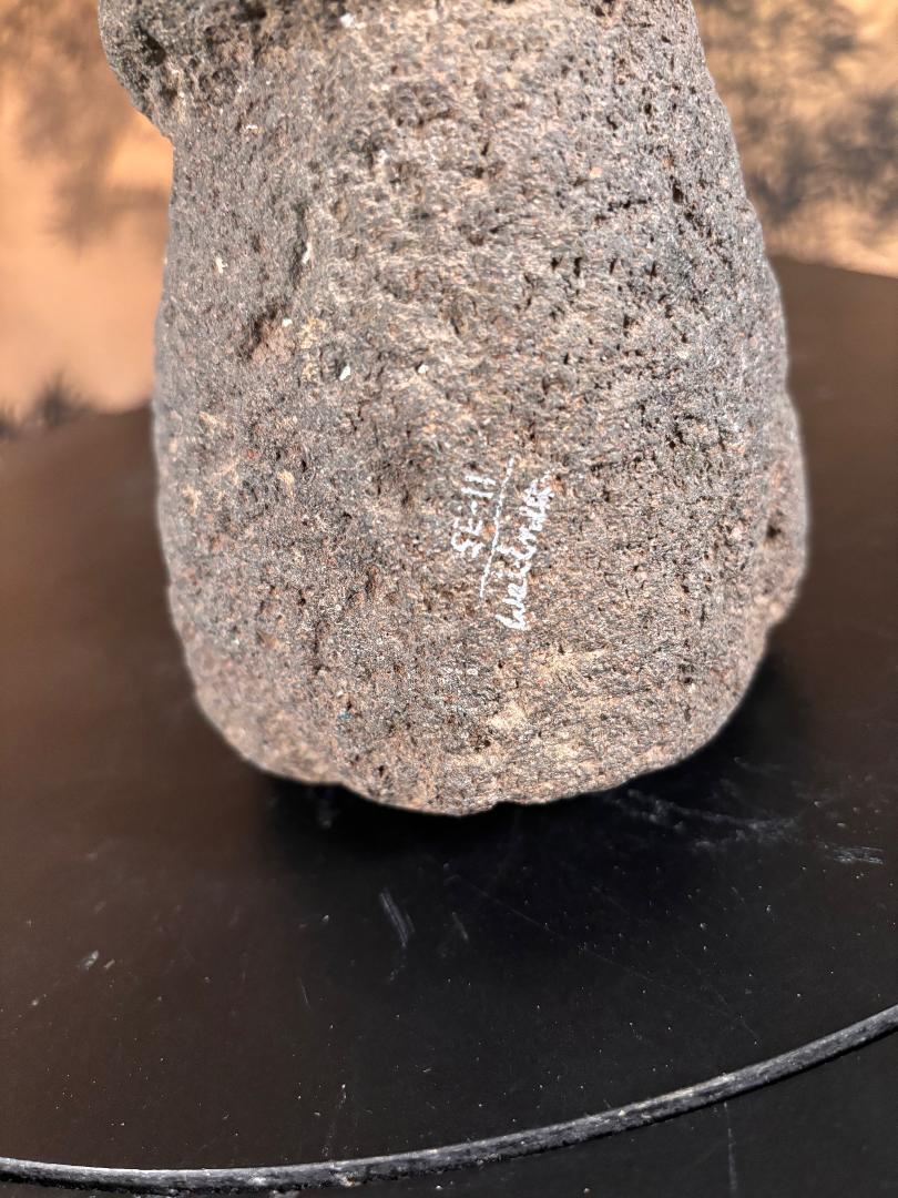 Ancient American Human Effigy Stone Star Gazer, Hohokam Culture 5