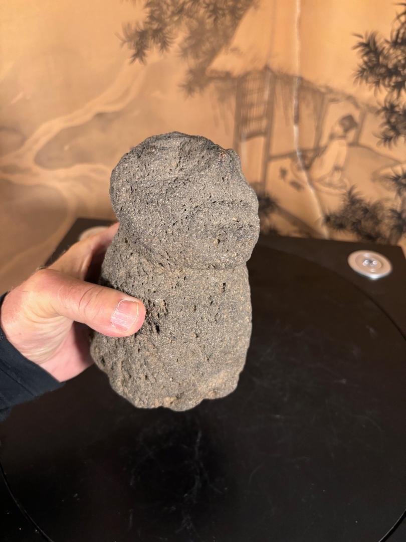 Ancient American Human Effigy Stone Star Gazer, Hohokam Culture 9
